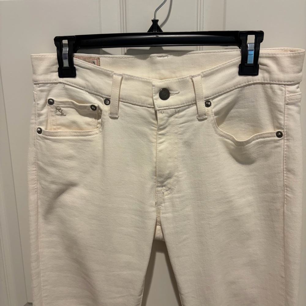 Ralph Lauren Polo Cream High-Rise Skinny Jeans - Picture 2 of 7